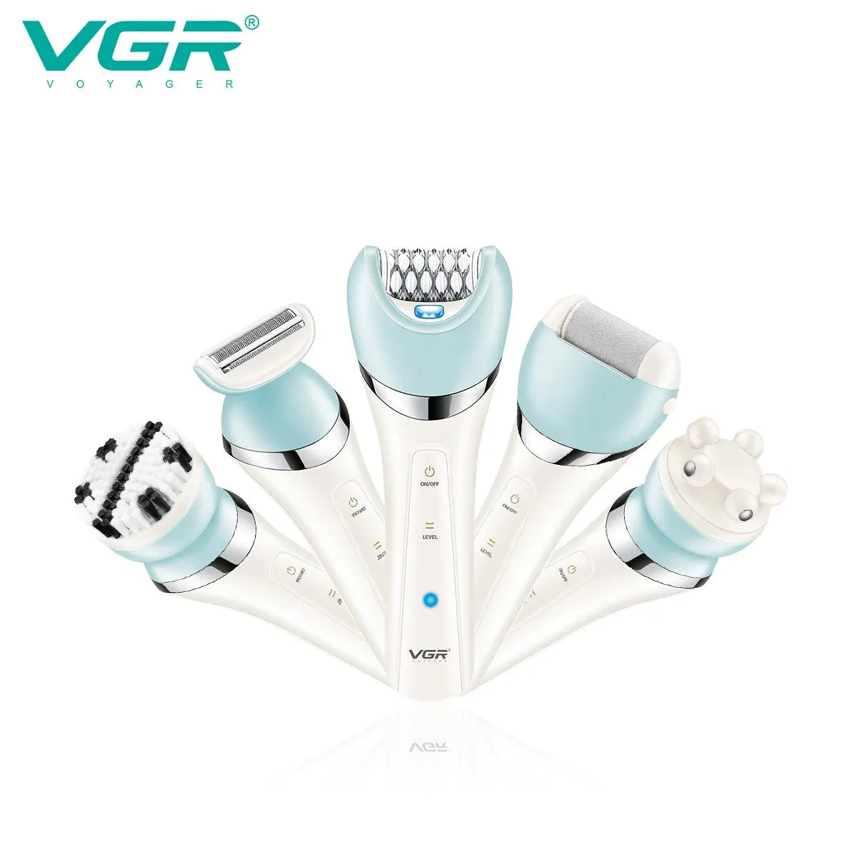 Epilator 5-in-1 – Elektrischer Damenrasierer & Pflege-Set