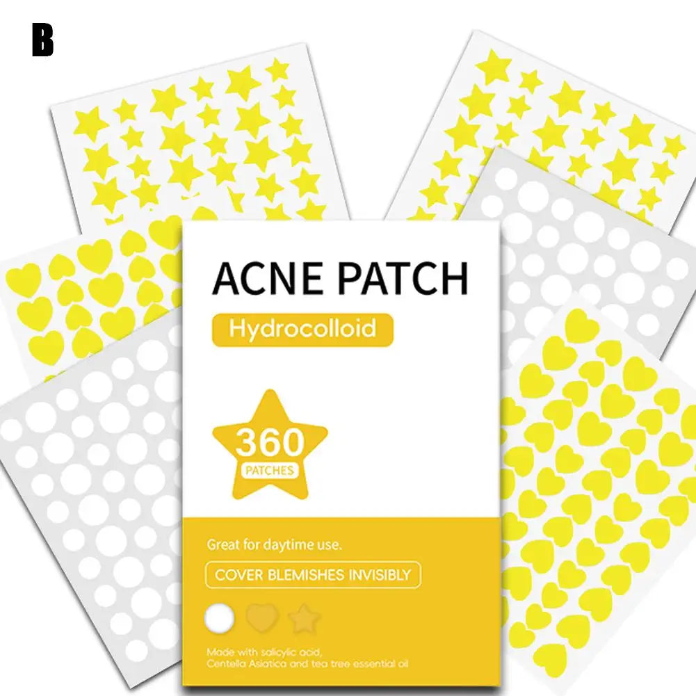 Farbige Unsichtbare Pickel-Patches – Anti-Akne Hydrocolloid Pflaster