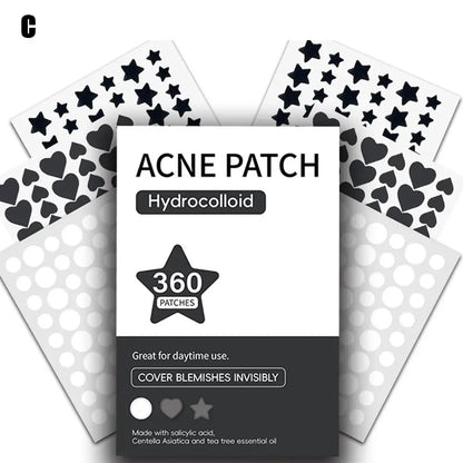 Farbige Unsichtbare Pickel-Patches – Anti-Akne Hydrocolloid Pflaster